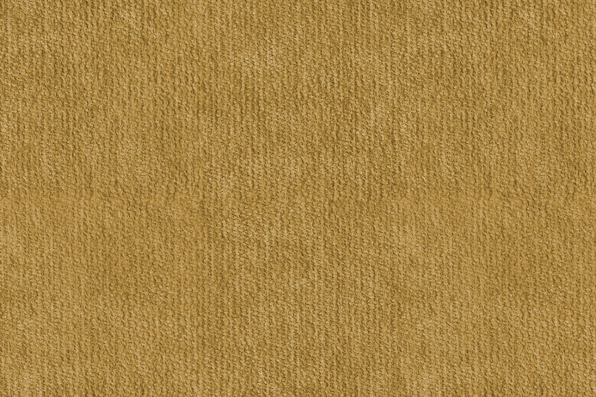 SOFA FEBE 2-Sitzer, safranfarbener Chenille-Stoff - Gelb/Schwarz, Holz/Textil (160/82/96cm) - Wozimo