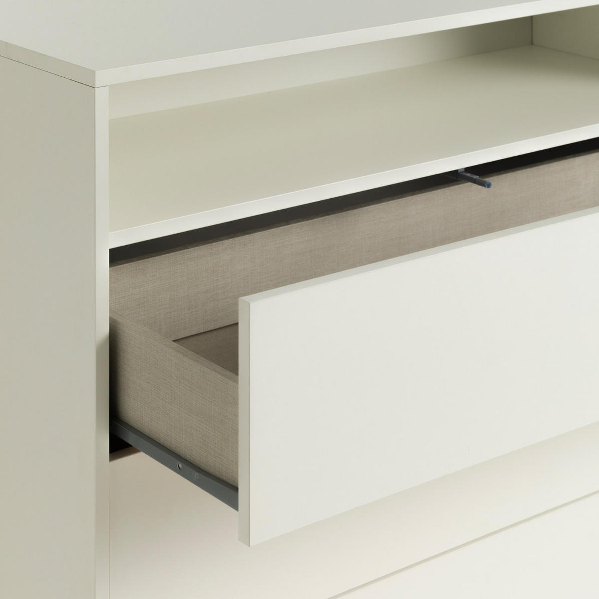 KOMMODE Hegas Weiß 103.5 cm x 83.8 cm - Weiß, Holzwerkstoff (103/83/40cm) - Kenay Home