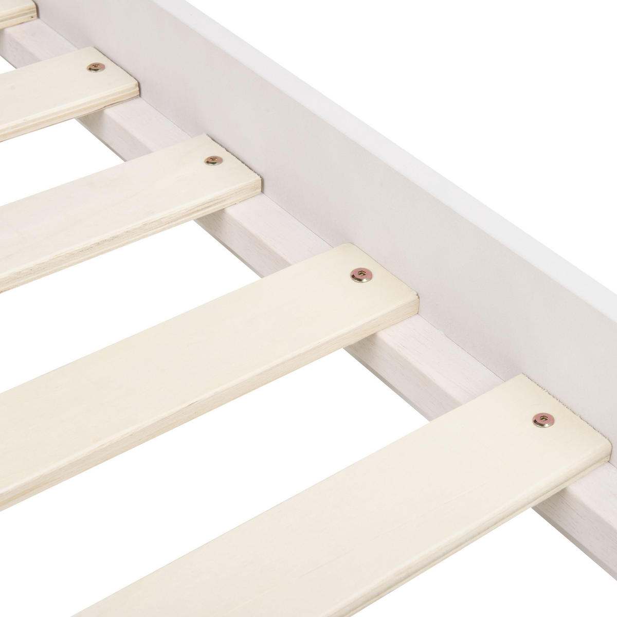 BETT mit Lattenrost 180x200 cm Weiß Berric - Weiß, Holzwerkstoff (180/200cm) - Beliani