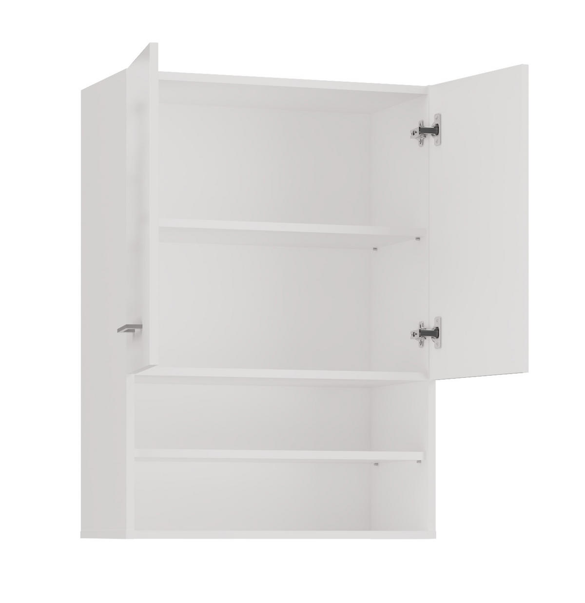 BADEZIMMER-HÄNGESCHRANK POLA MINI DK - WEISS GLÄNZEND - Weiß Hochglanz, Holzwerkstoff (64/90/30cm) - CDF