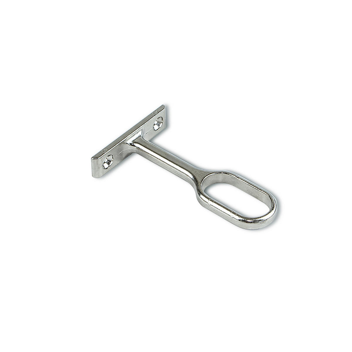 MITTELSTÜTZEN für Garderobenstange, Zamak, Vernickelt 10er-set - Nickelfarben, Kunststoff (10/4/16cm) - EMUCA