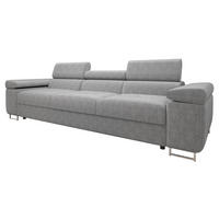 SOFA Torezio 3 Cord - Grau, Holz/Textil (263/90/102cm) - MIRJAN24