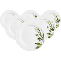 SPEISETELLER Evora weiß-grün ø 24 cm 6er Set - Weiß/Grün, Keramik (24cm) - Ritzenhoff Breker