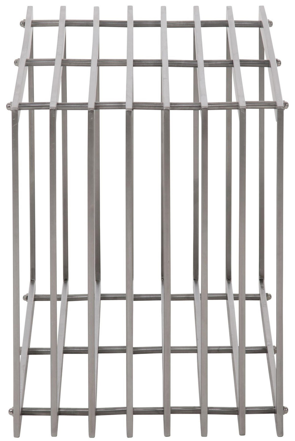 KAMINHOLZREGAL 50/40/150 cm Metall edelstahl - Edelstahlfarben, Metall (50/150/40cm) - CLP