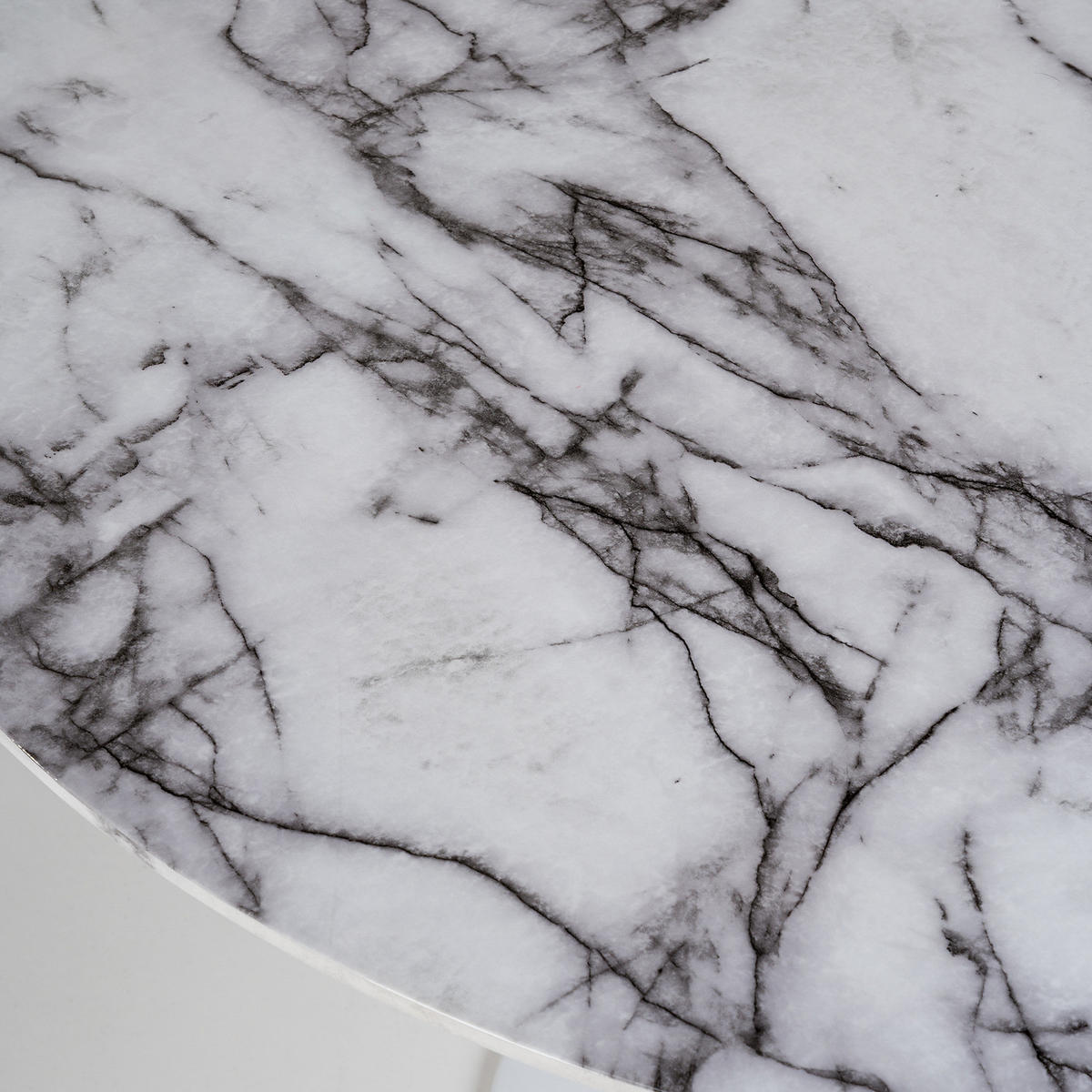 ESSTISCH - Marmor Dekor - Weiß, Holzwerkstoff (120/120/75cm) - home24