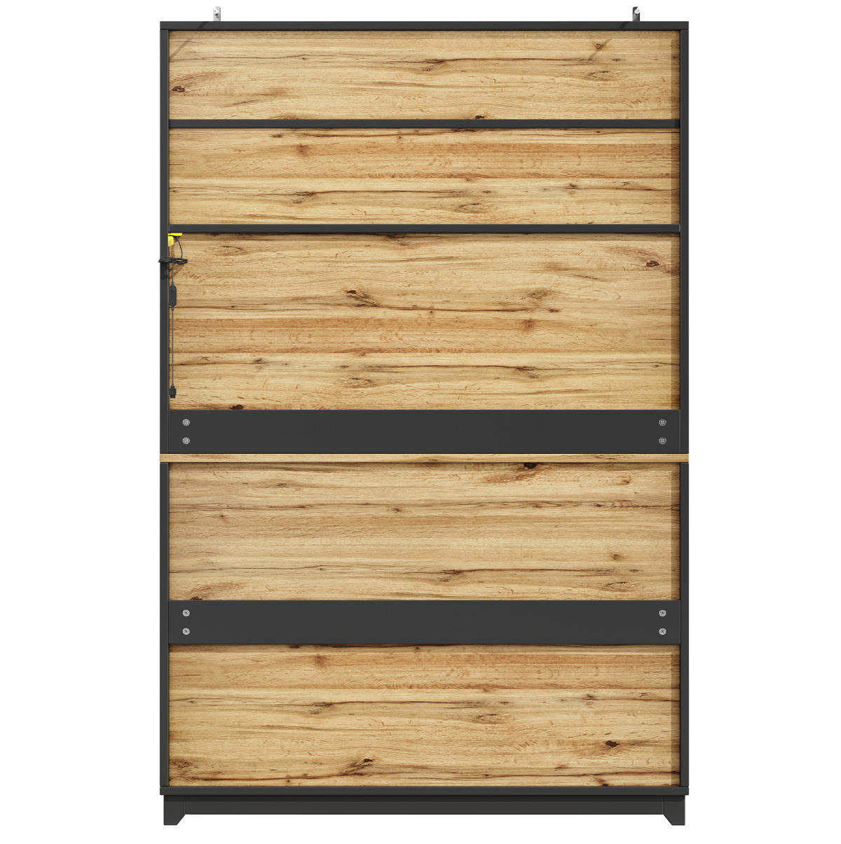 BUFFETSCHRANK 180/100 cm mit LED-Lichtleisten, Steckdose, 6 Türen und 2 Schubladen, Weiß - Weiß, Holzwerkstoff (100/180/40cm) - Redom