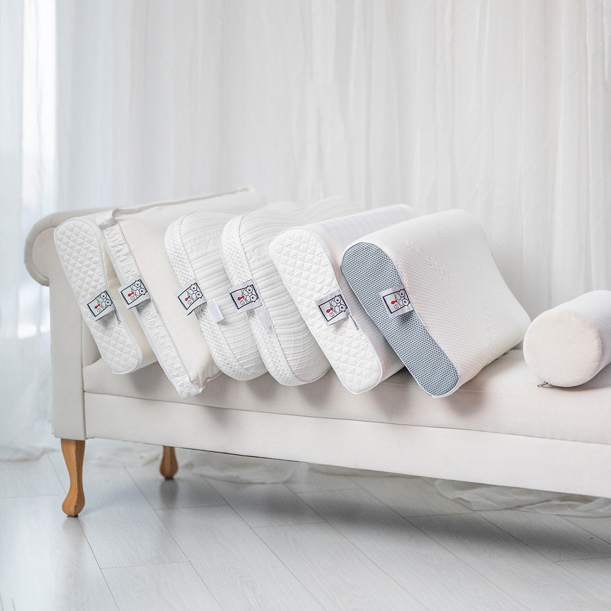 KOPFKISSEN Relaxity Contour - Weiß, Textil (36/61cm) - Mr Mattress