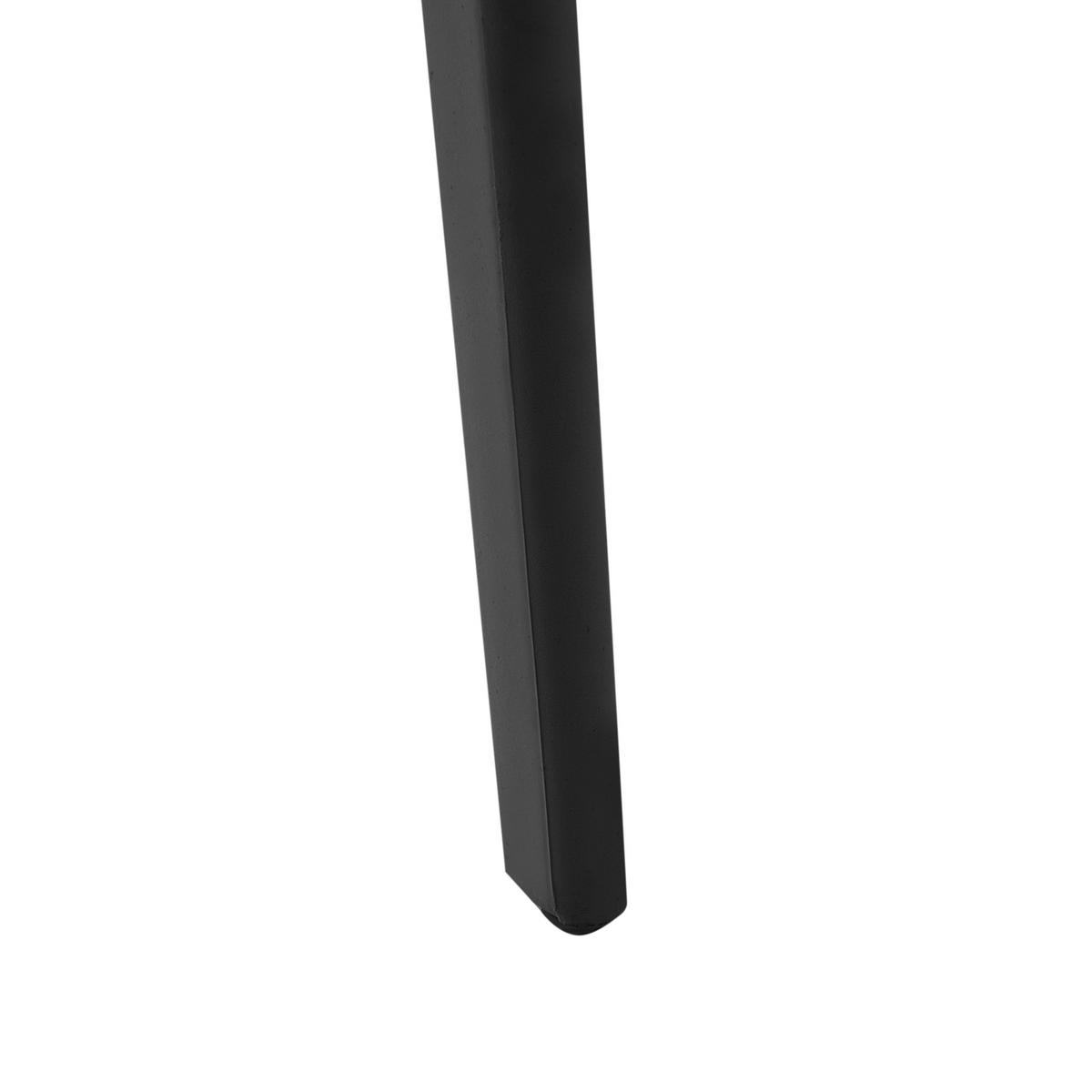 GARTENSTUHL 4er-Set Schwarz Illumani - Schwarz, Kunststoff (42/80/48cm) - Beliani