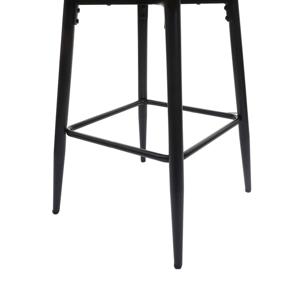 BARHOCKER mit Lehne Sitzhöhe 74cm Fußablage Metall Stoff/Textil Hellgrau - Hellgrau, Textil (54/105/53cm) - PROREGAL