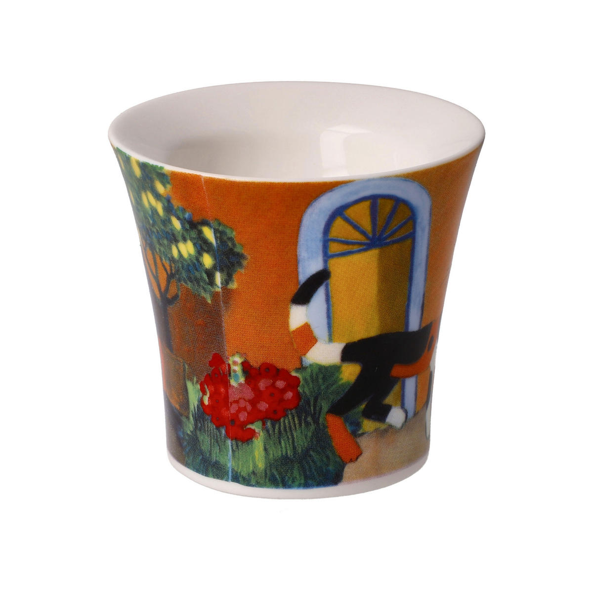 EIERBECHER 2er Set Rosina Wachtmeister - Una bellissima giornata, New Bone China, Bunt, 6 cm - Multicolor, Keramik (6.5/6/6.5cm) - Goebel