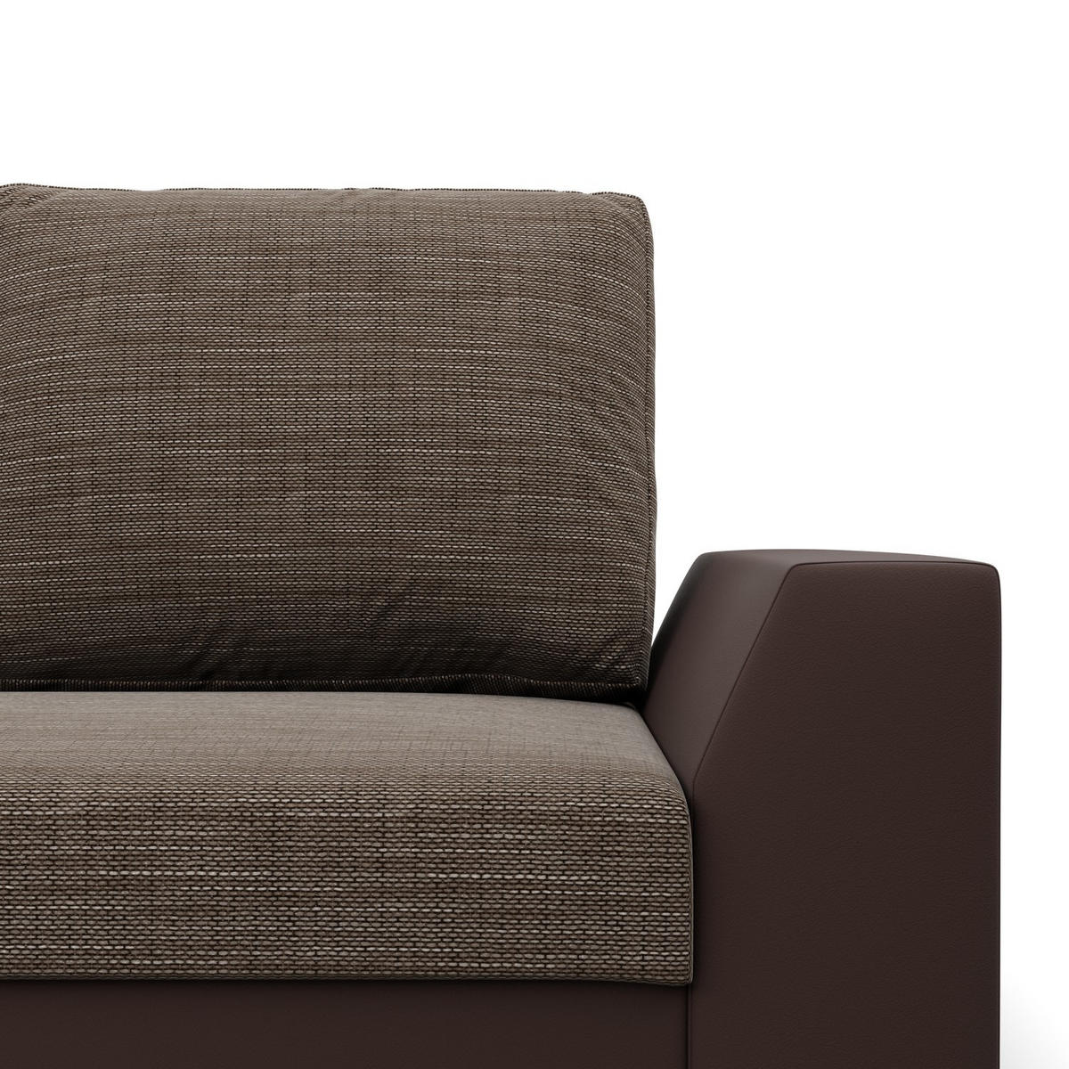 SOFA 3-SITZER MIT SCHLAFFUNKTION LUGO Braun - Braun, Textil (92/92/232cm) - Mebligo