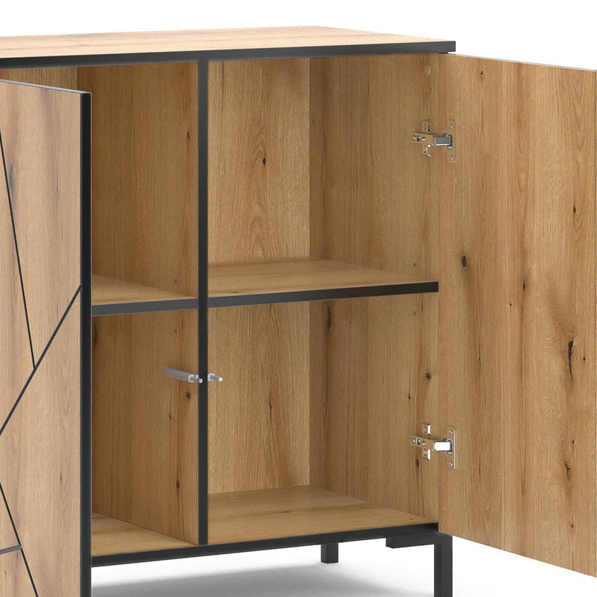 KOMMODE Hatto Eiche 84 x 80.1 cm - Eichefarben, Holzwerkstoff (84/80.1/39.7cm) - Vicco