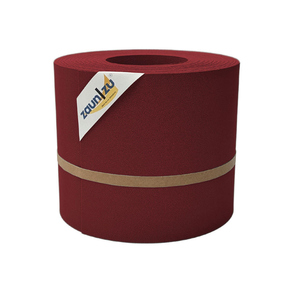 SICHTSCHUTZSTREIFEN Premium für Doppelstabmatten Zaunblende Bordeauxrot, 26m - Bordeaux, Kunststoff (2600/19cm) - ZAUN|ZU