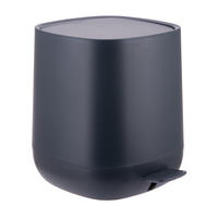 BAD-MÜLLEIMER - Anthrazit, Kunststoff/Metall (21.5/25/21.5cm) - Relaxdays