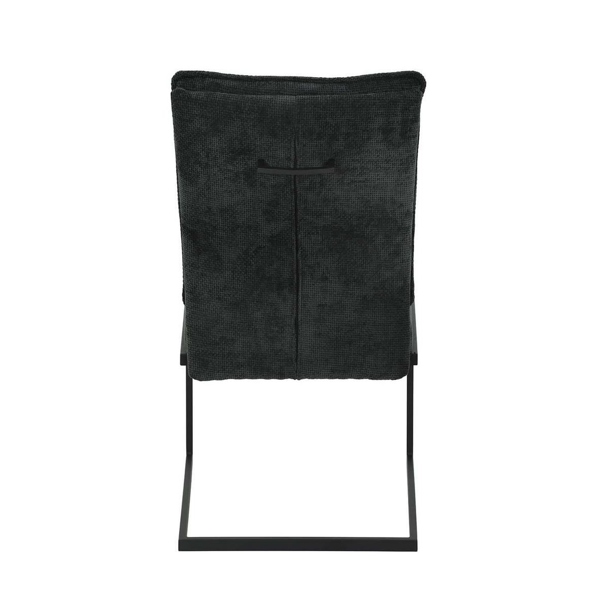 SCHWINGSTUHL 2 Stück Olivia - Anthrazit - Anthrazit/Schwarz, Textil/Metall (52/98/49cm) - Hela Vertriebs GmbH