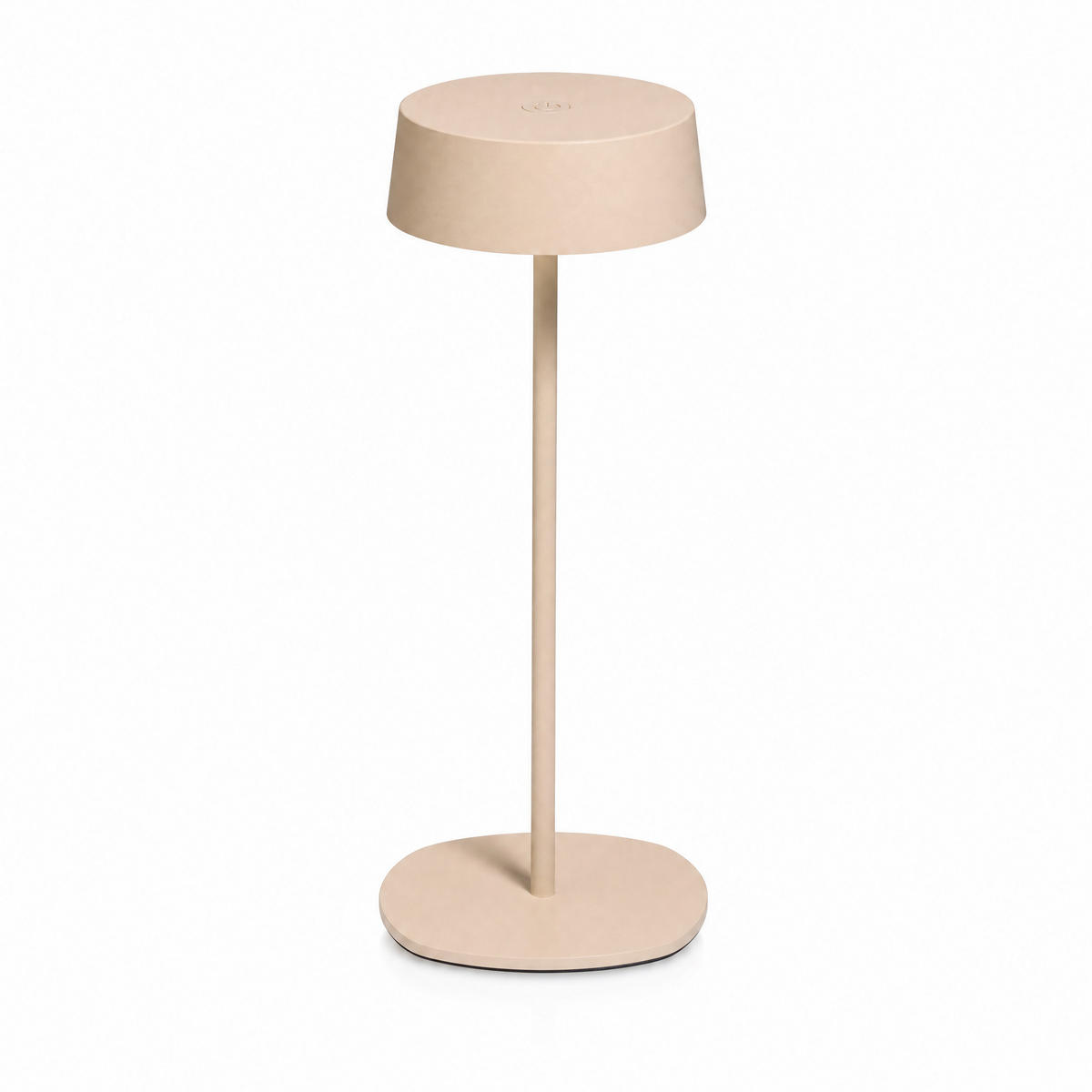 LED-TISCHLEUCHTE - dimmbar, kabellos, IP54, Metallgehäuse, für Innen- und Außenbereich, beige, höhenverstellbar - Beige, Metall (13.5/13.5/36cm) - Northpoint