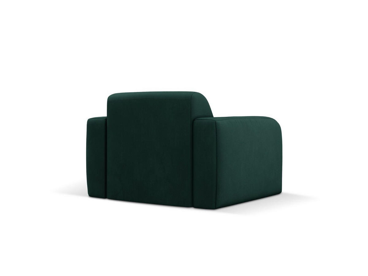 SESSEL Molino aus strukturiertem Stoff flaschengrün - Dunkelgrün, Textil (95/72/105cm) - Micadoni