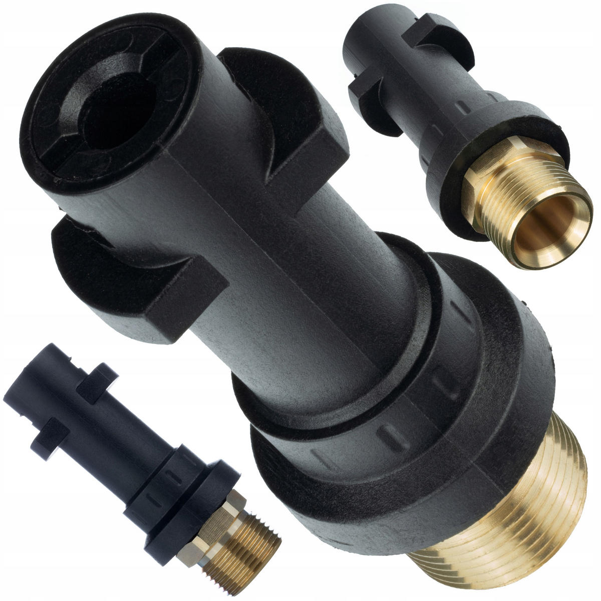 SCHLAUCH ProFlex 15M - 15 m, 1/4" I.D., Arbeitsdruck 155 bar, max. 529 bar, M22 x 1,5, Bayonet Adapter, Messingdüse, 60 °C - Multicolor, Kunststoff/Metall (22/8/22cm)