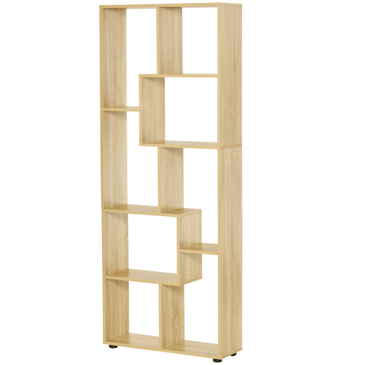 ZICKZACK-BÜCHERREGAL 70/24/178 cm Naturholz - Naturfarben, Karton (70/178/24cm)
