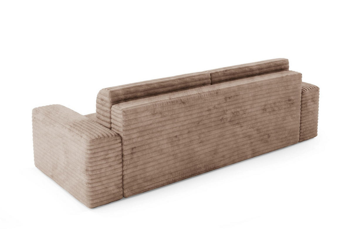 SCHLAFSOFA mit Bettkasten Beige - Beige/Schwarz, Holz/Holzwerkstoff (260/70/102cm) - Furnisell