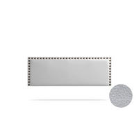 KOPFTEIL gepolstert MODENA Kunstleder 90x55x8 cm - Silber - Moonia - Silberfarben, Holz (90/8/55cm)