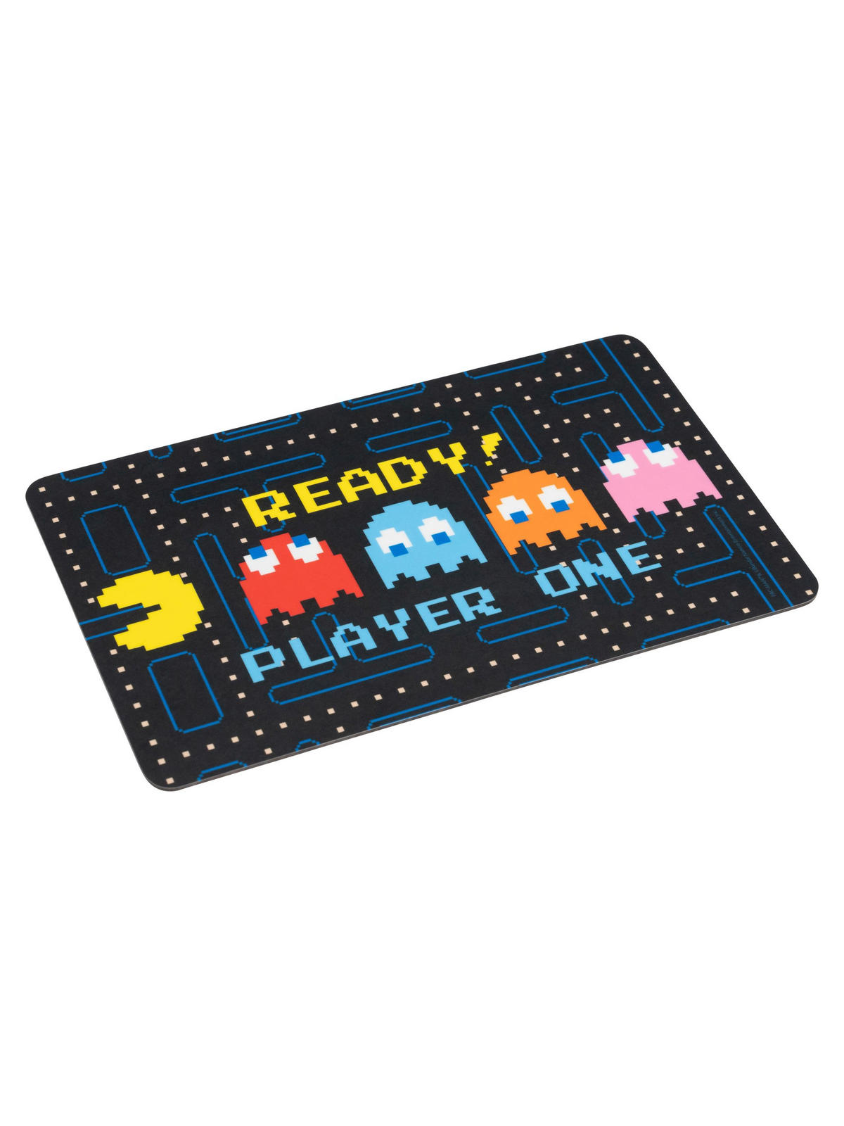 BRETTCHEN Pac-Man Ready! Player One Schwarz 14,5 x 23,5 cm - Schwarz, Kunststoff (14.5/23.5cm) - United Labels