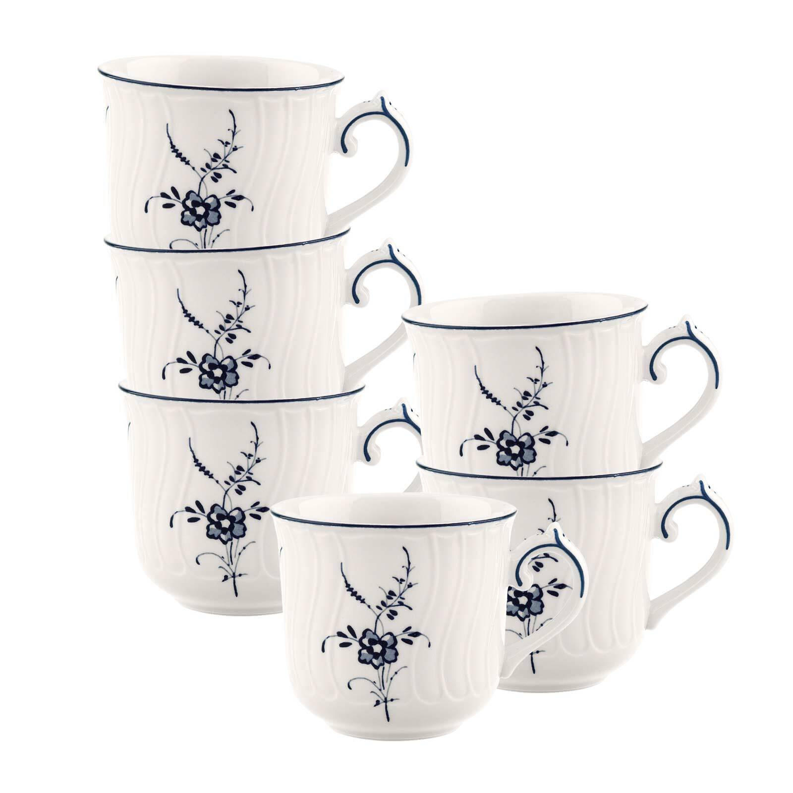 Villeroy & Boch Kaffeetassen Weiß, Blau