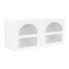 2ER-SET Nachttische mit Stauraum - Weiß - LUELA - Weiß, Holz (50/50/40cm) - Vente-Unique