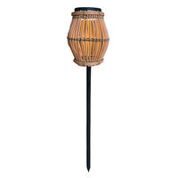 SILVINA H70CM Solar-Bodenleuchten - Braun, Kunststoff (18/18/70cm) - Lumisky