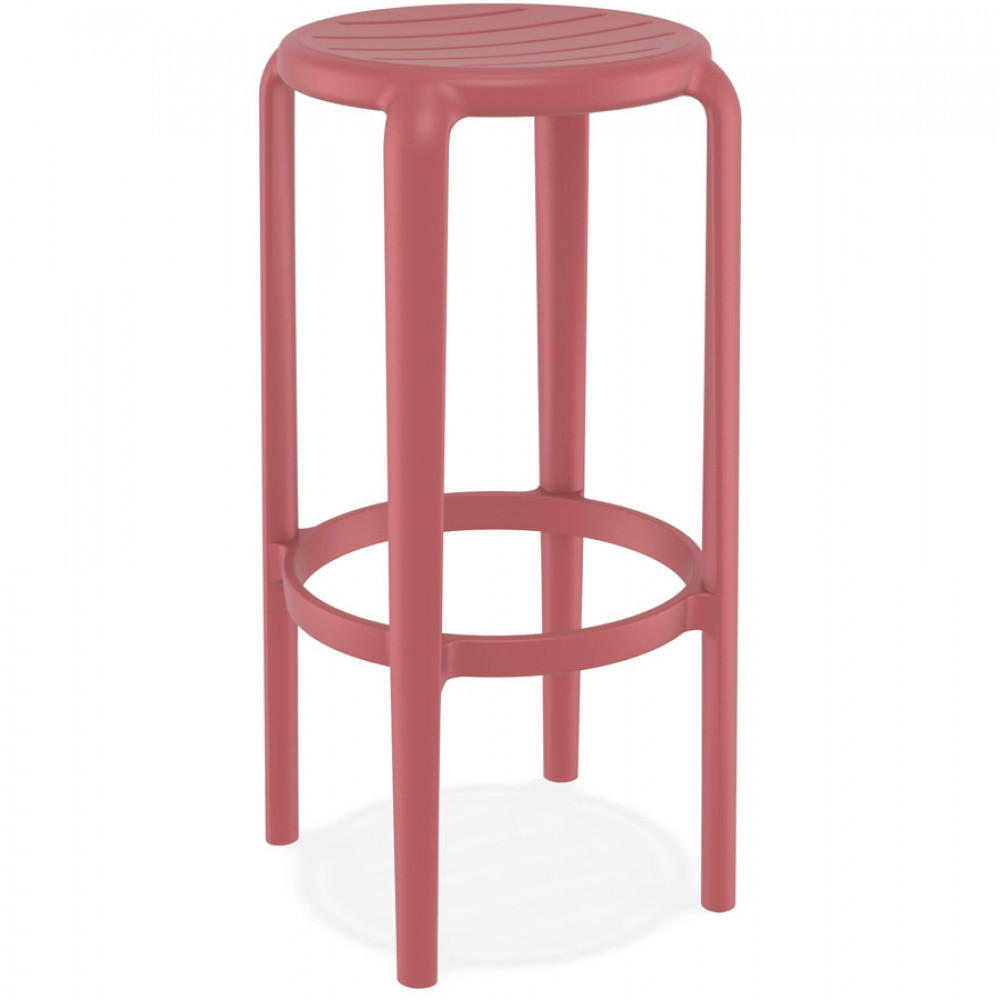 BARHOCKER Rot 36x75x36cm - Rot, Kunststoff (36/75/36cm) - AlterEgo