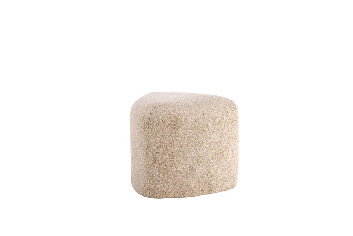 POUF beige - Beige, Holzwerkstoff (46/41/46cm) - ebuy24