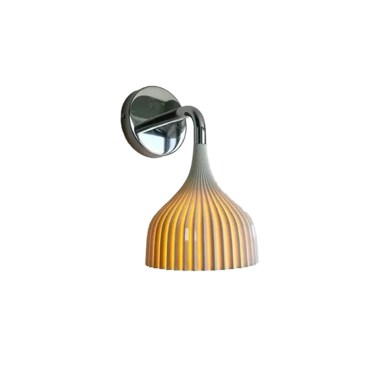 WANDSTRAHLER Dreifarbiges Licht 13.5/13.5/24 cm - Weiß, Metall (13.5/24/13.5cm) - Authentics
