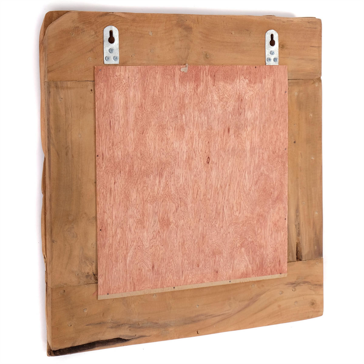 WANDSPIEGEL BEACHSIDE 50x50 cm, Teak Wurzelholz naturfarben - Braun, Holz (50/50/5cm) - DESIGN DELIGHTS