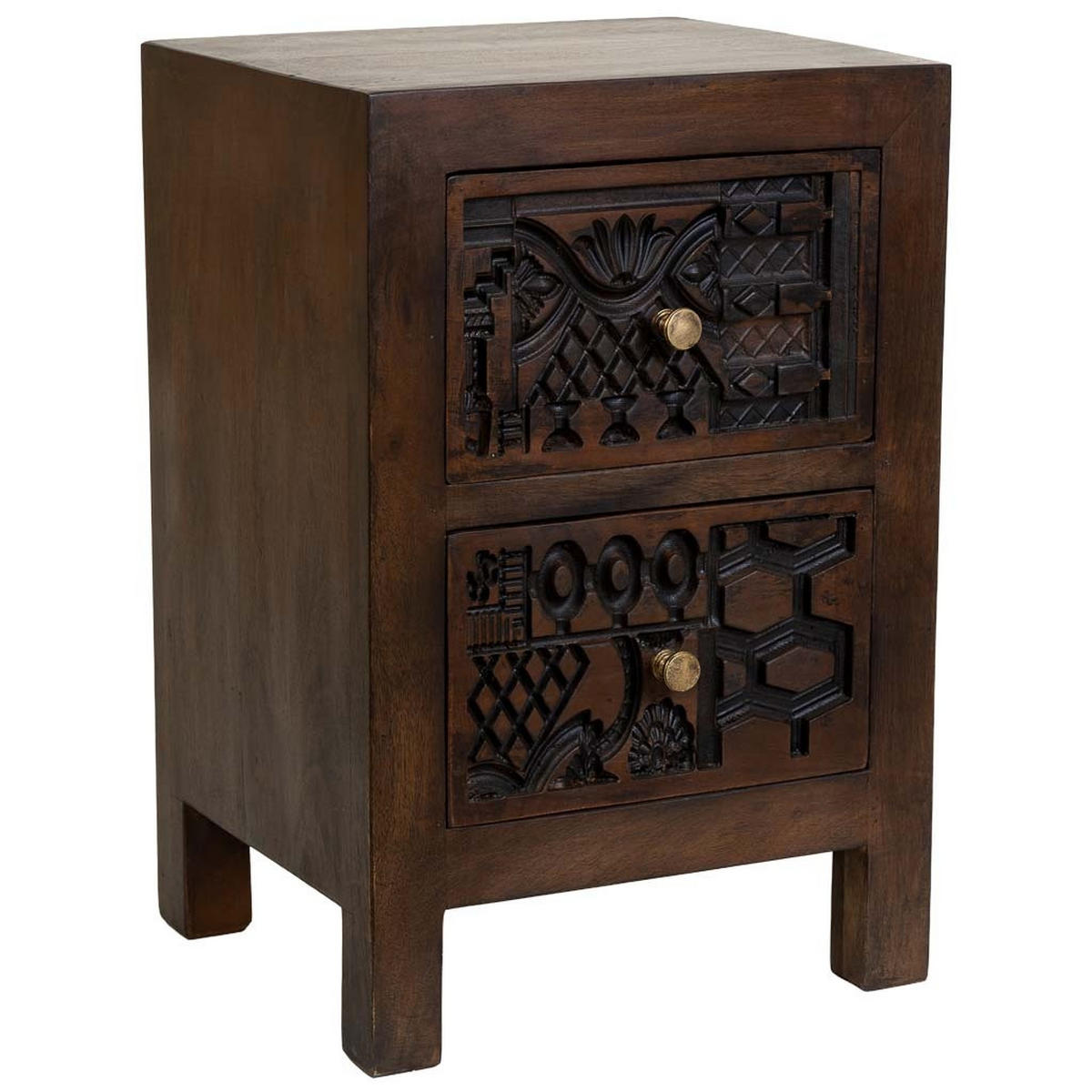 NACHTTISCH aus holz 40x35x60cm - Braun, Holz (40/60/35cm) - Wanderlust