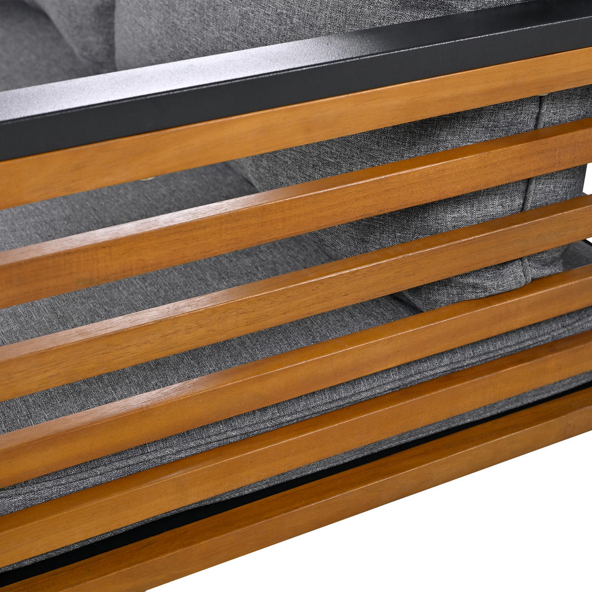 ESSGRUPPE 6-tlg. Grau 1x Sofa 2x Stühle 1x Tisch - Grau, Metall - FLIEKS