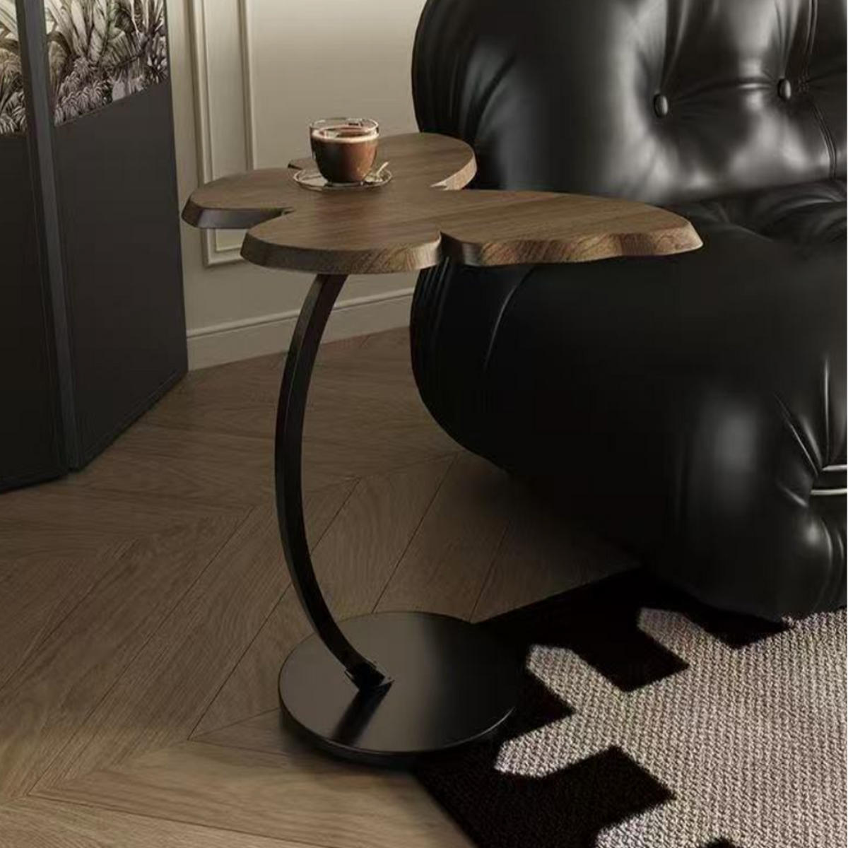 GARTENBEISTELLTISCH , Holz + Metall, 43 × 33 × 58 cm - Braun, Holz (43/33/58cm) - Weltevree