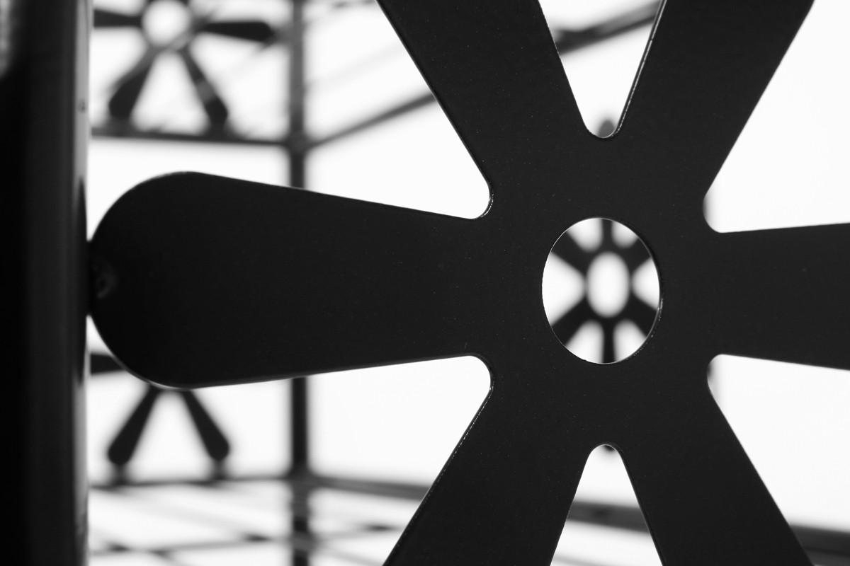 REGAL Metall 70x60x30cm 3 Böden Höhe 70cm - Schwarz, Metall (60/70/30cm) - BERLINLODGE