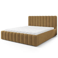 POLSTERBETT DINESE Q 120x200 cm mit Bettkästen - Orange - Orange, Holz (120/200cm) - MASSENO
