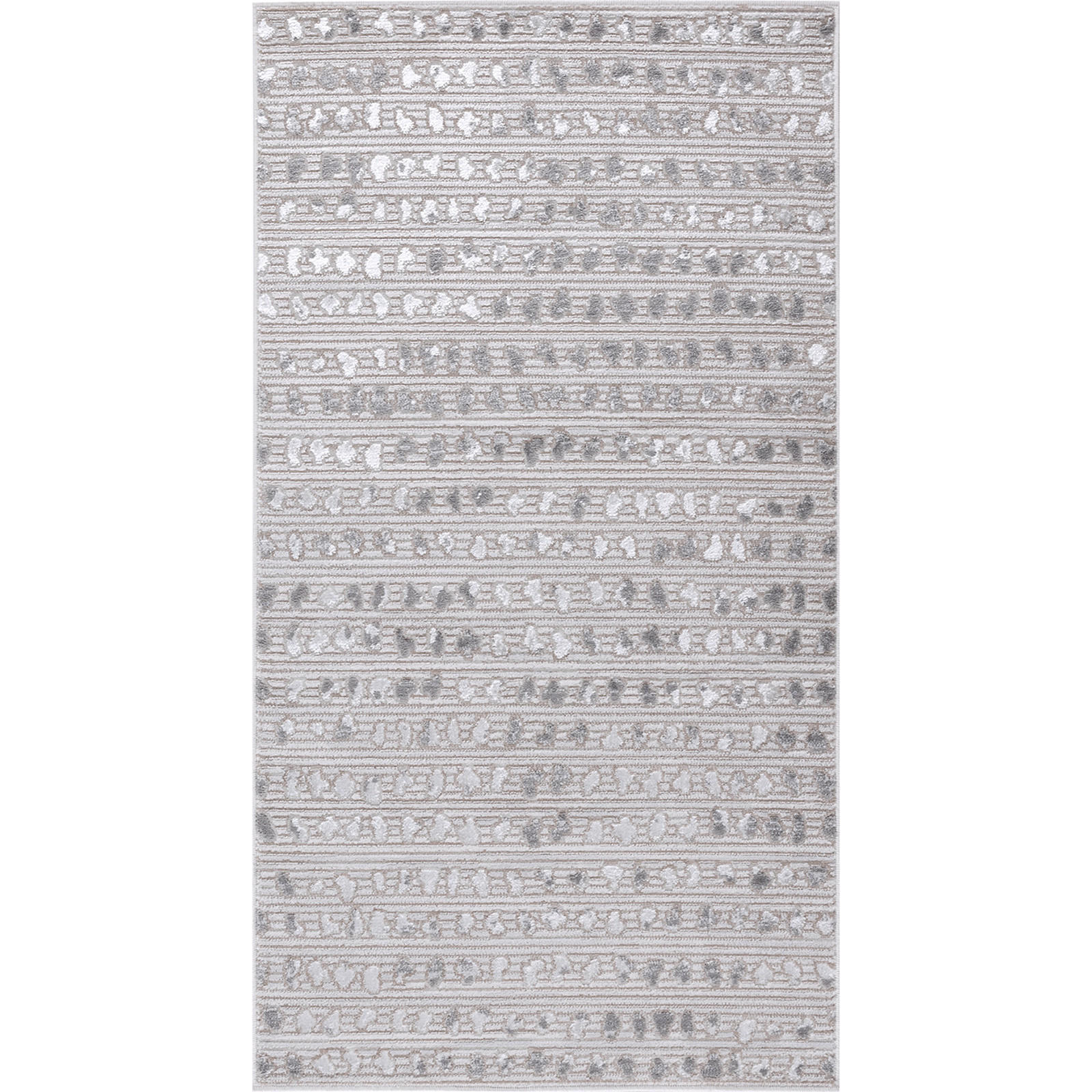 KURZFLORTEPPICH 80/150 cm Grau - Beige, Naturmaterialien/Textil (80/150cm) - LIVABLISS