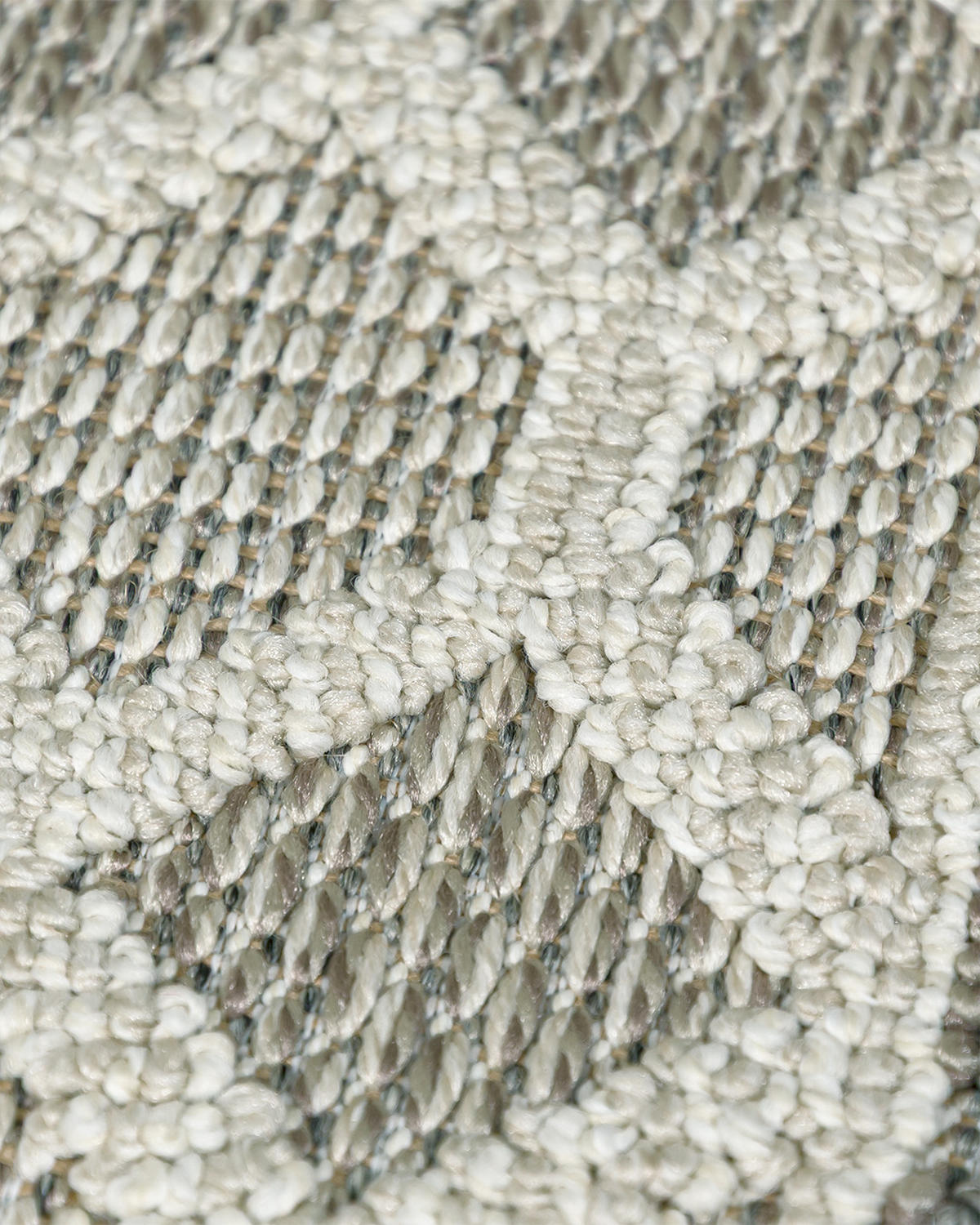 TEPPICH In-& Outdoor Cangas Genio Mazovia 120x170cm Beige Ecru Abstrakt Kurzflor - Ecru, Textil (120/170cm) - Mazovia