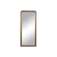 GROSSER Spiegel aus Paulowniaholz mit Zierleisten – B 80 x H 180 cm – Messing-Optik, goldfarben – HELOISE - Goldfarben, Holz (80/180/3cm) - Vente-Unique