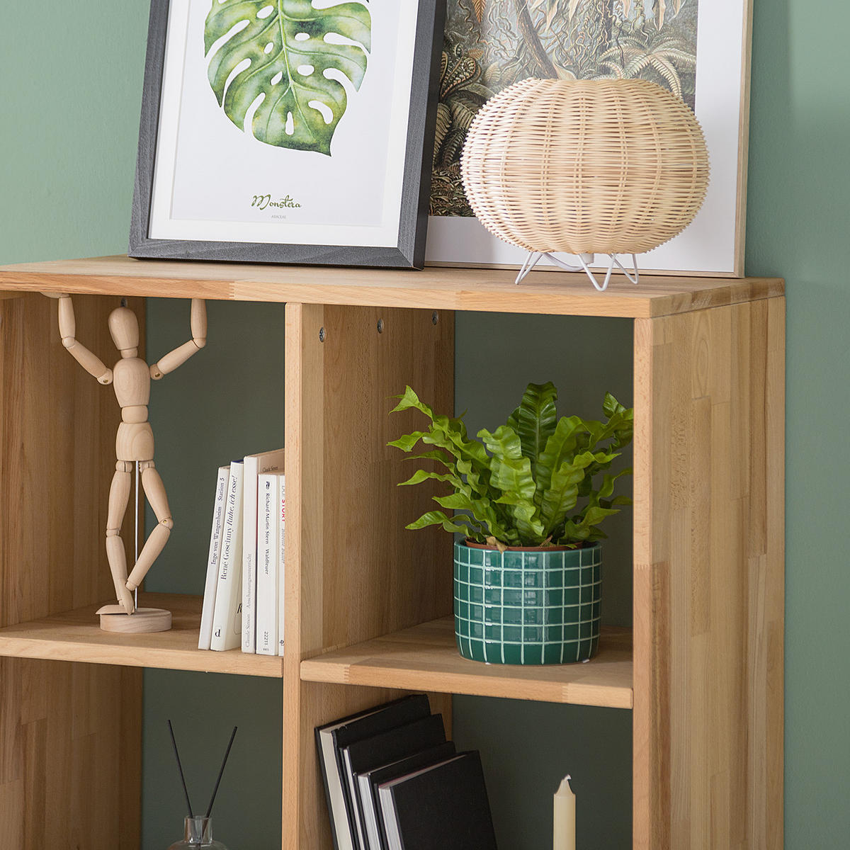 REGAL - Massivholz - Kernbuche, Holz (76/112/35cm) - home24