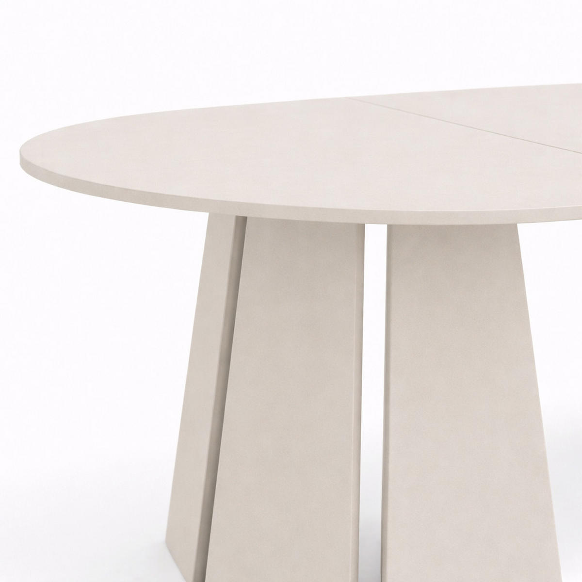 ESSTISCH Alice 180 x 100 x 76,8 cm Ovaler mit Ausziehfunktion, kaschmir - Kaschmir, Metall (100/180/75cm) - Margaret Hadas24