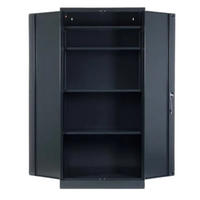 STAHLSCHRANK Bee mit 10 lackierten Fachböden 195x92x60 cm Korpusfarbe Anthrazit Frontfarbe Anthrazit - Anthrazit, Metall (92/195/60cm)
