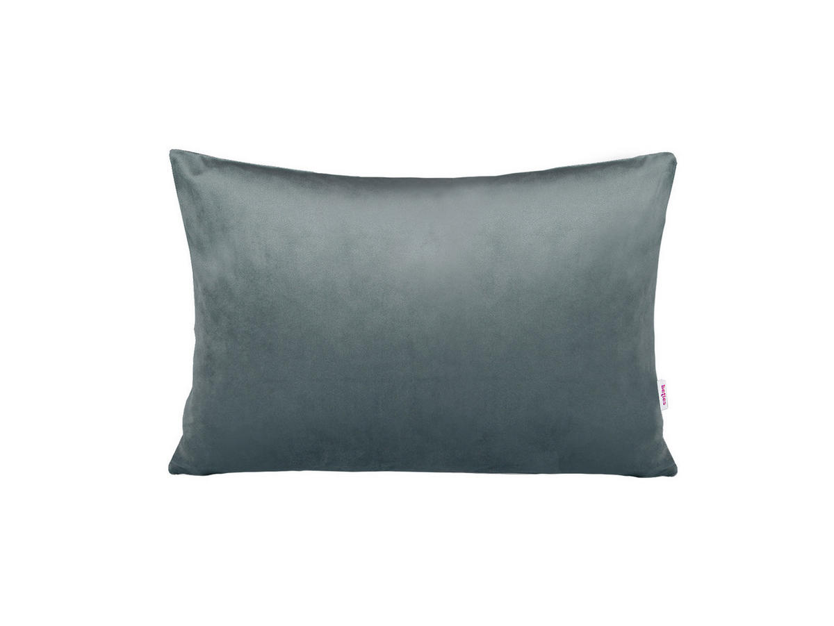 KISSENHÜLLE Samt&Sonders stein-grau 25/35 cm - Grau, Textil (25/35cm) - beties Heimtextil