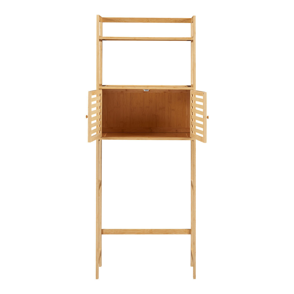 TOILETTENREGAL Haugesund - Naturfarben, Holz (60/157.5/25.5cm) - [en.casa]