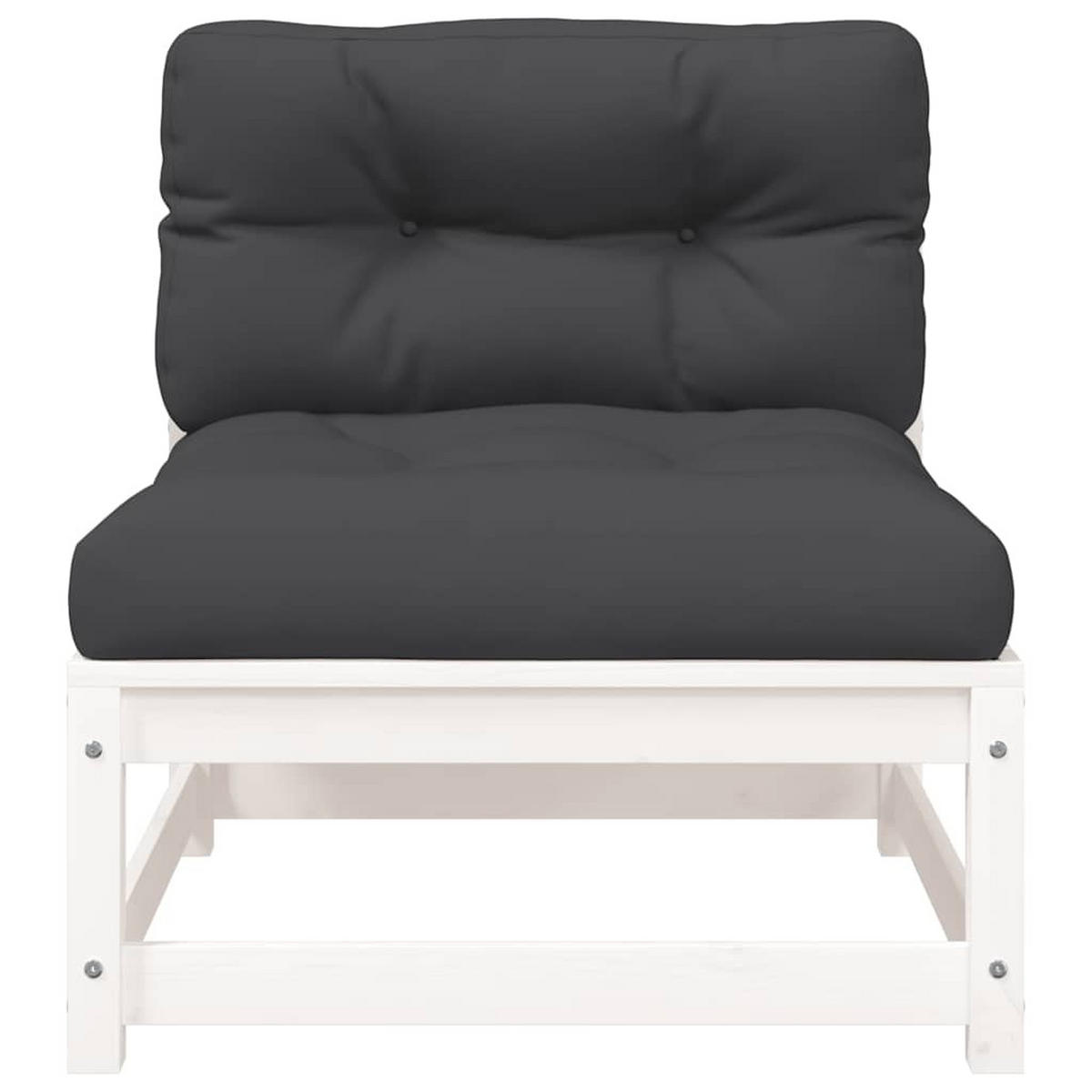 GARTENSOFA XYVOM 70/67/70 cm （2-SITZER） - Weiß, Holz (70/67/70cm) - ZMH