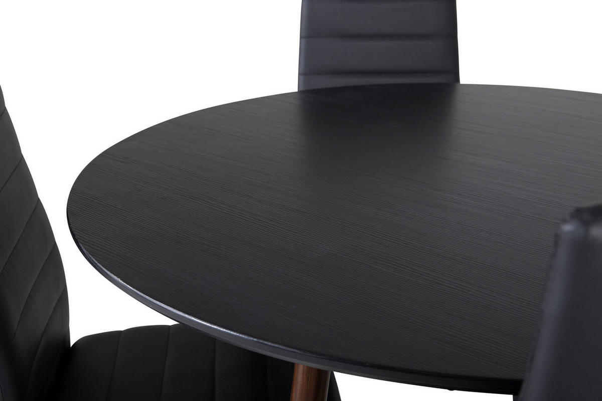 TISCHGRUPPE Schwarz - Schwarz, Holzwerkstoff (100/75/100cm) - ebuy24