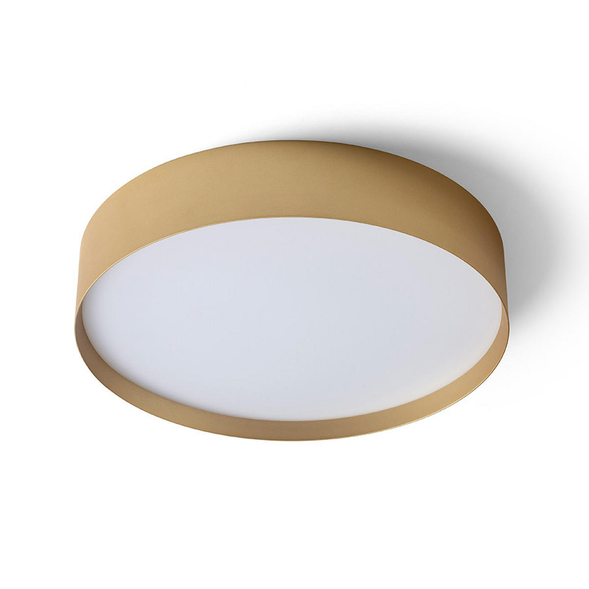 DECKENLEUCHTE SOLIS 40 DIMM Perlgold 50 W - Goldfarben, Metall (39.5/39.5/8cm) - Rendl