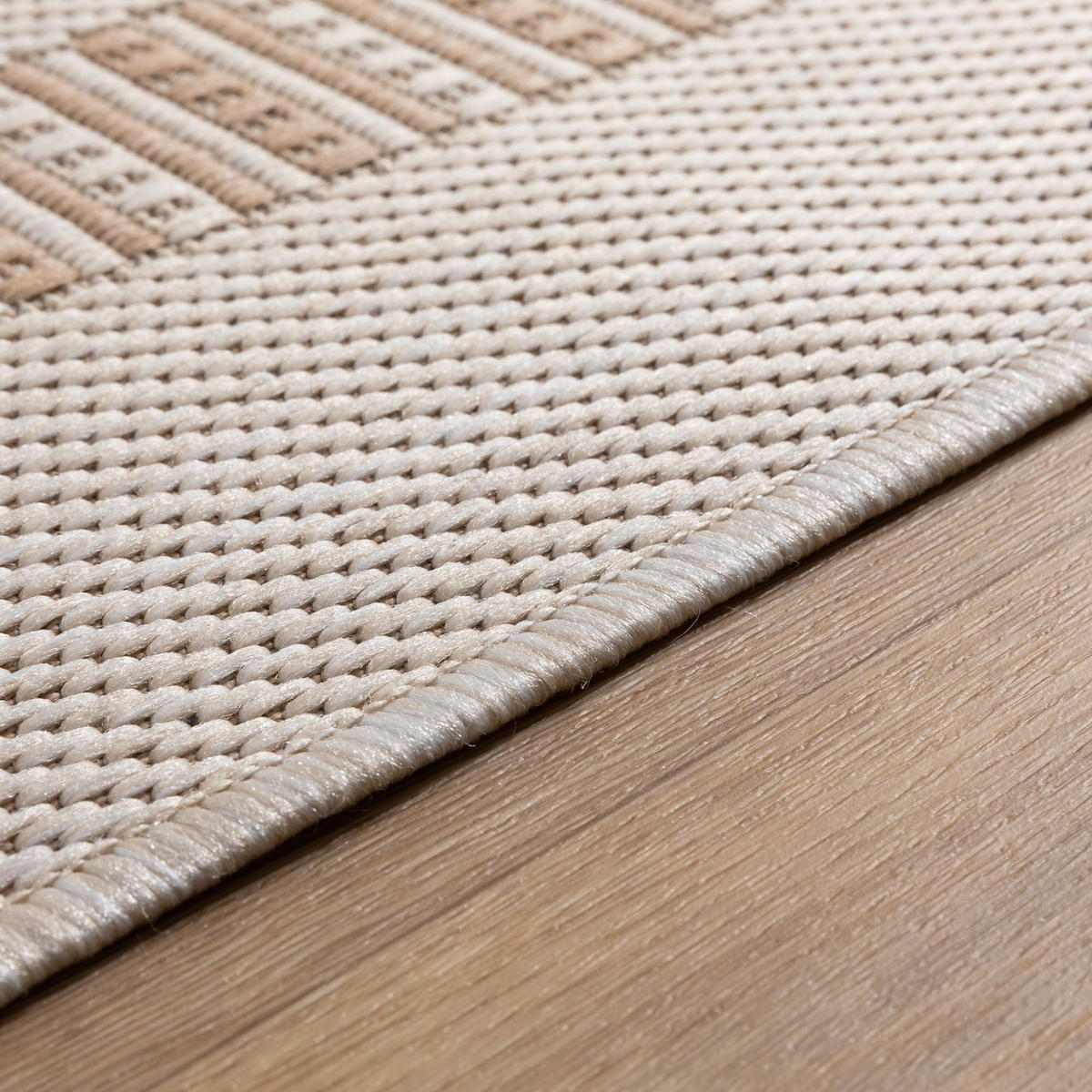 OUTDOORTEPPICH 80/150 cm Bergen Bordüre - Beige, Textil (80/150cm) - Steffensmeier